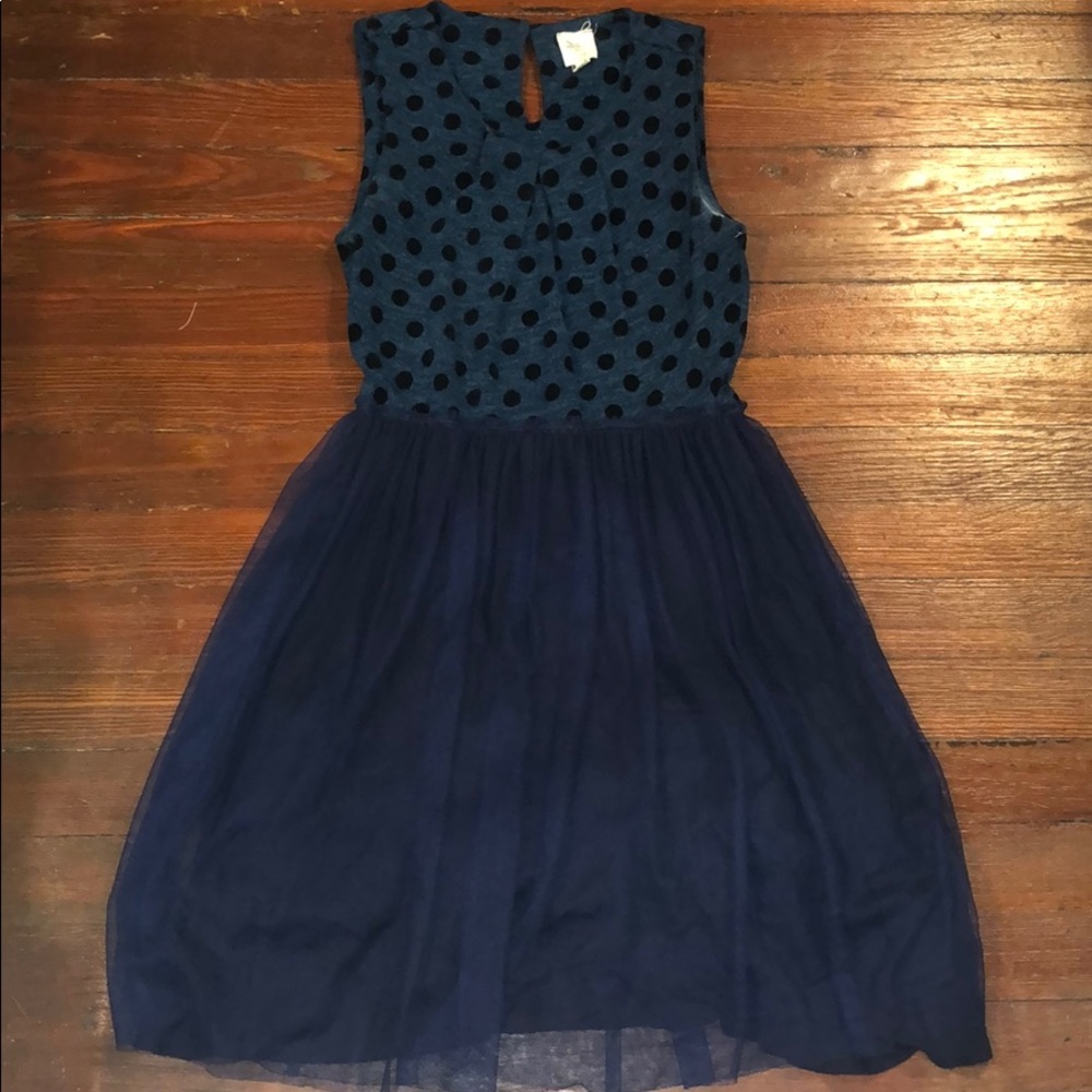 Anthropologie polka dot dress